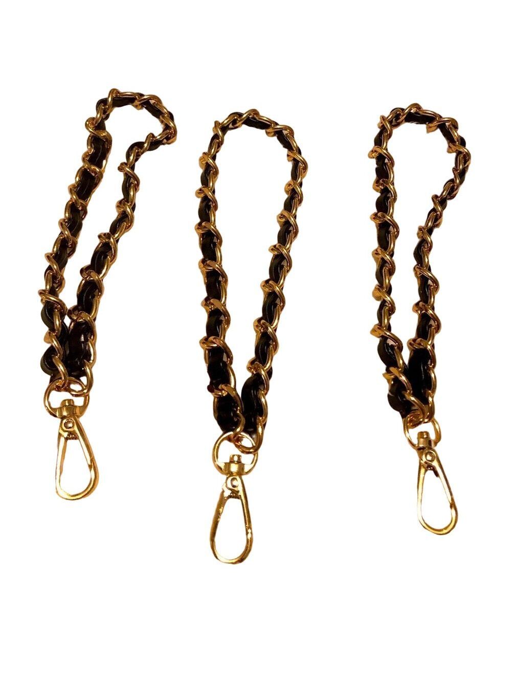 Leather Wristlet Chain, New 6”, Handle Replacement